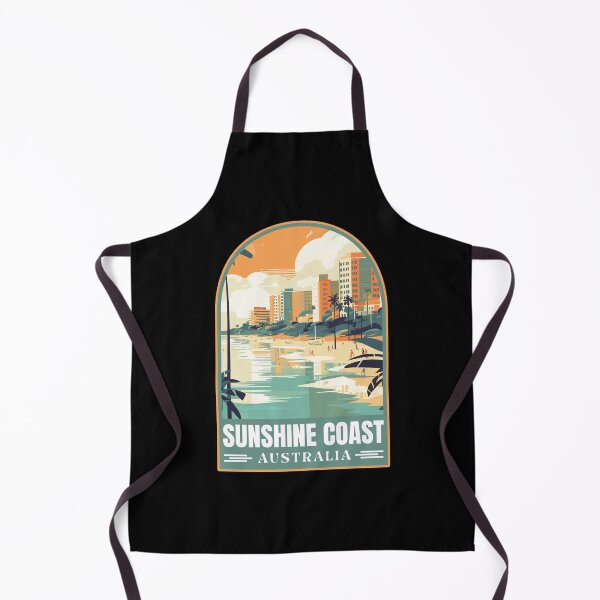 Item preview, Sunshine Coast in Queensland Australia Vector Art Travel Landscape designed and sold by MaateoDesign.