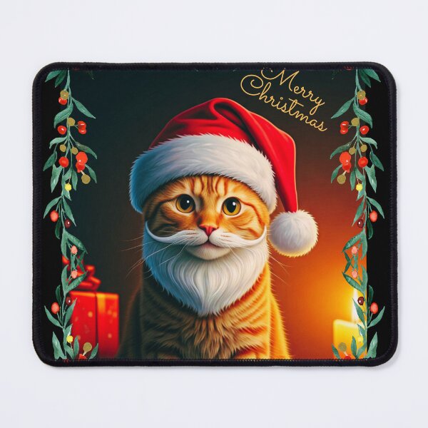 Artikelvorschau, Katze als Weihnachtsmann zu Weihnachten entworfen und verkauft von JustCrazyPigeon.