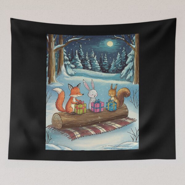 Item preview, Winter animals in a Candlelit Forest designed and sold by McVrax.