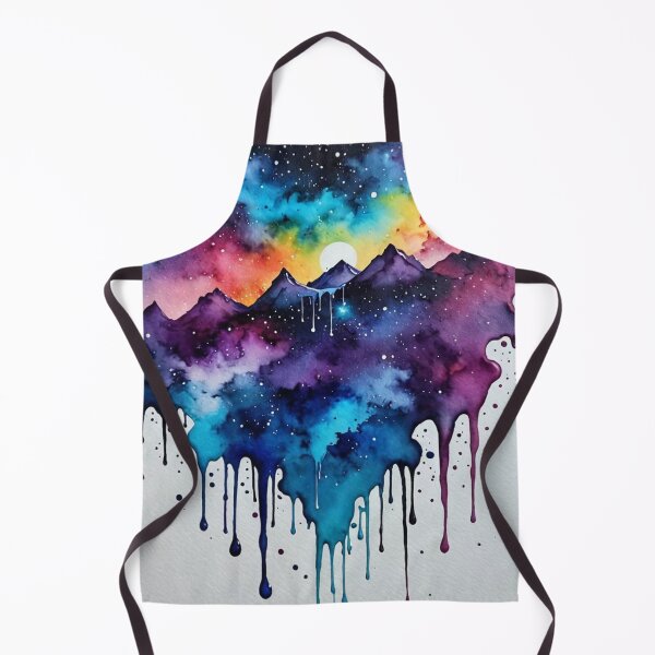 Item preview, Watercolor Galaxy Rainbow Mountain drip designed and sold by Zencookie.