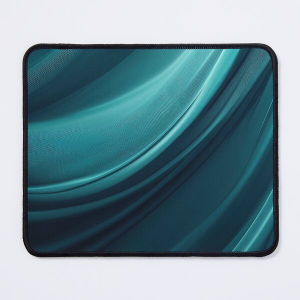 Item preview, Elegant teal fabric flowing smoothly designed and sold by anytka.