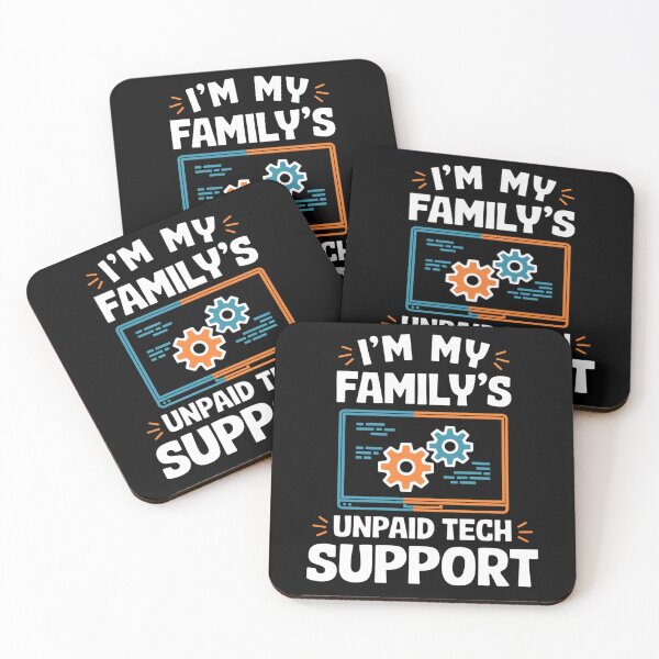 Item preview, I'm My Family's Unpaid Tech Support Funny Computer Engineer designed and sold by MN-SHOP-Designs.