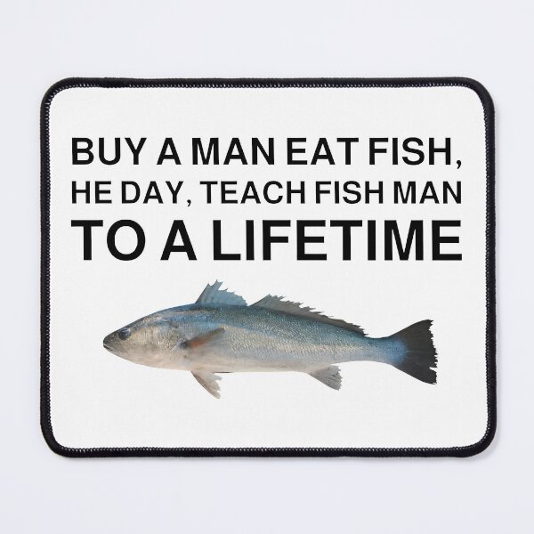 Item preview, Buy a Man Eat Fish Tshirt designed and sold by MariCanal.