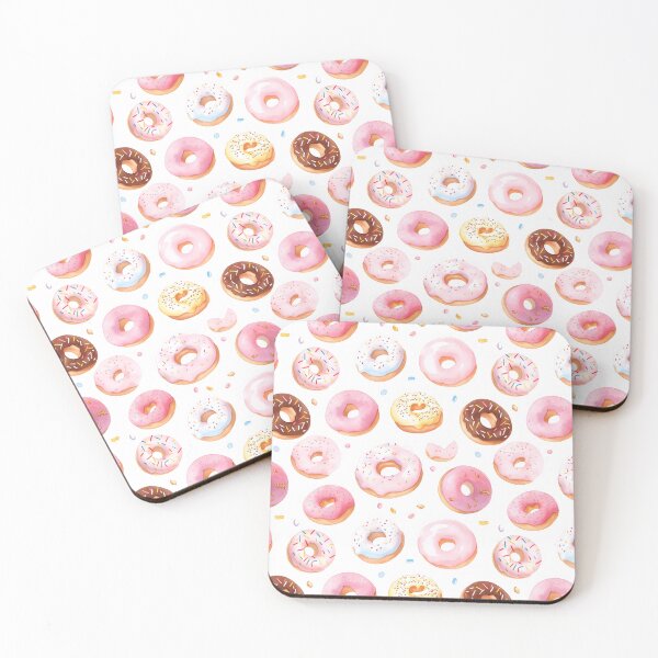 Item preview, Pink Donut Patterns designed and sold by The Blue Foo.