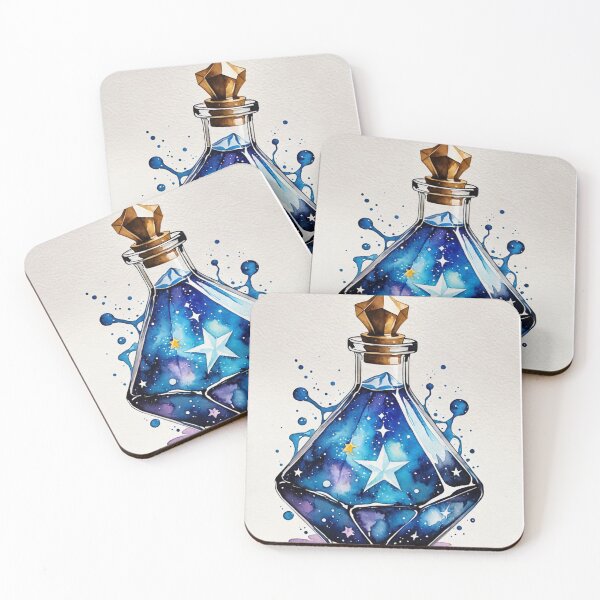 Item preview, watercolor ink magic frozen star potion designed and sold by Zencookie.