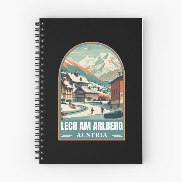 Item preview, Lech am Arlberg in Vorarlberg Austria Vintage Vector Art Travel Badge designed and sold by MaateoDesign.