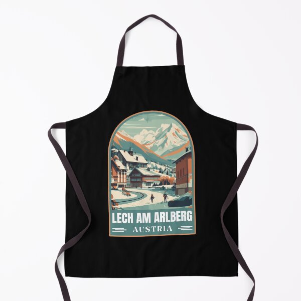 Item preview, Lech am Arlberg in Vorarlberg Austria Vintage Vector Art Travel Badge designed and sold by MaateoDesign.