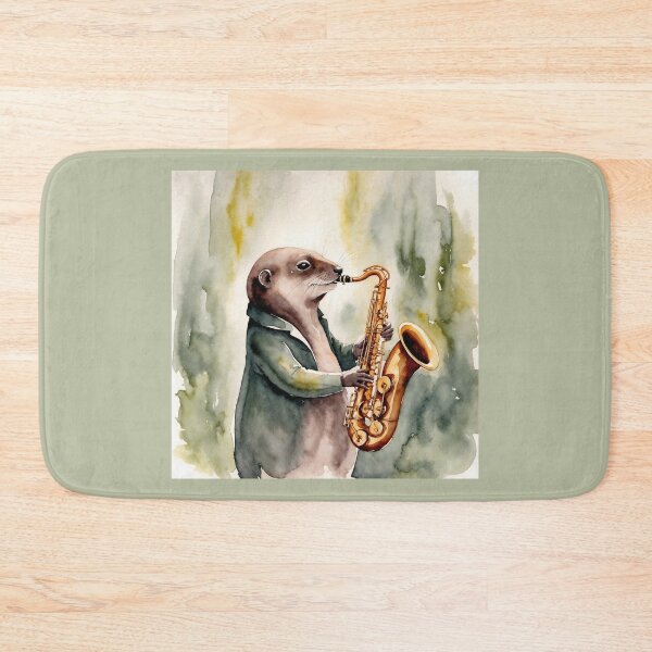 Item preview, Mole playing the Saxophone designed and sold by QuidNimbus.