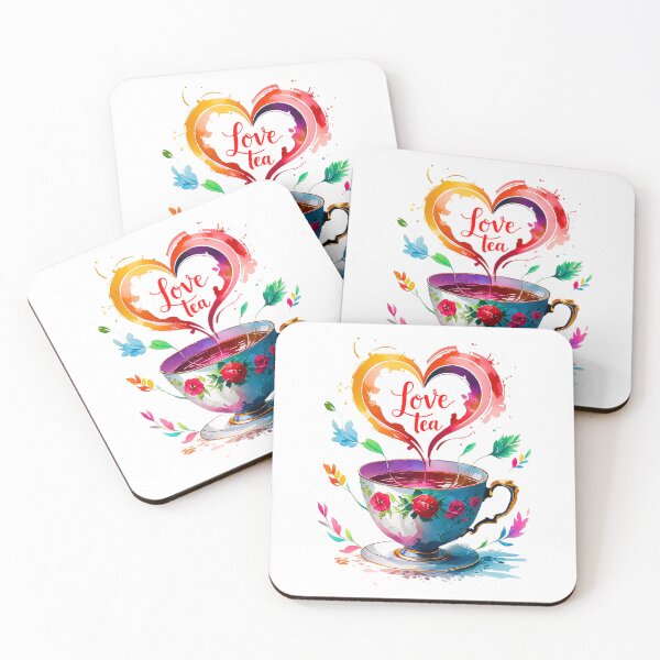 Item preview, Love Tea A Whimsical Cup of Joy designed and sold by Amanda's Factory.