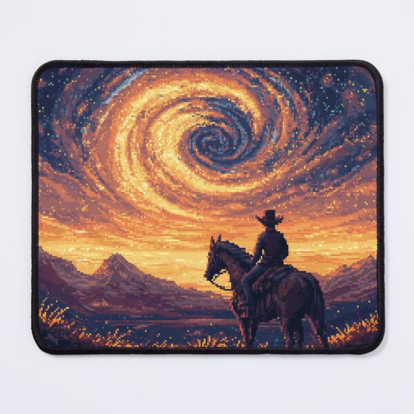 Item preview, Cosmic Cowboy Pixel Art designed and sold by Kaos-Bit.