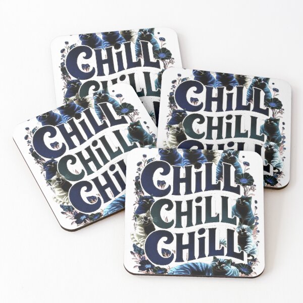 Item preview, Chilling cats in blue designed and sold by Bernsteinhaus.