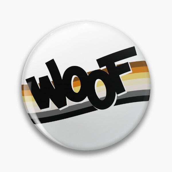Item preview, Bold 'Woof' Design with Bear Pride Flag Colors | LGBTQ+ Bear  designed and sold by ItalianCub.