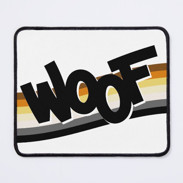 Item preview, Bold 'Woof' Design with Bear Pride Flag Colors | LGBTQ+ Bear  designed and sold by ItalianCub.