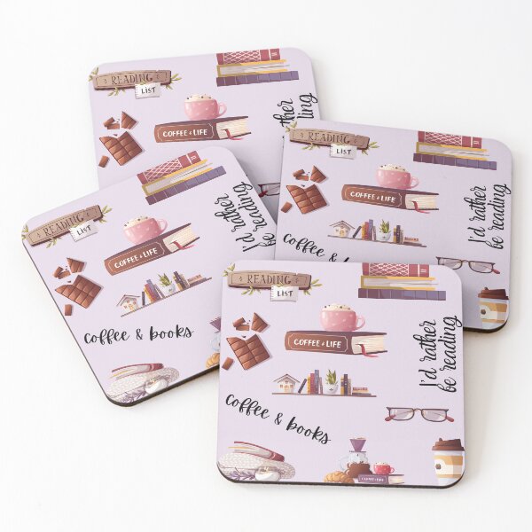 Item preview, Books and Coffee Group Set designed and sold by CMB-Editing.