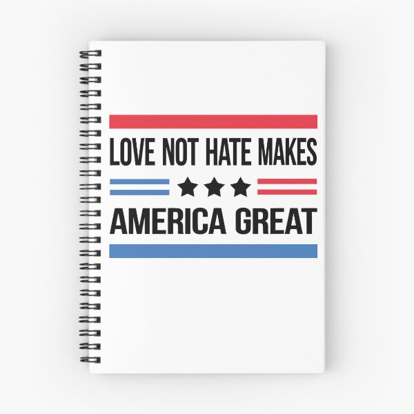 Item preview, Love Not Hate Makes America Great Political Quote designed and sold by My Kozy Shoppe.