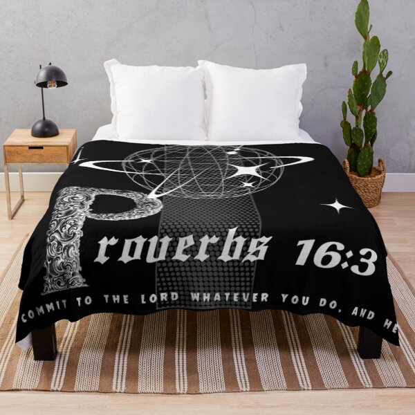 Item preview, Proverbs 16:3 - Commit to the Lord whatever you do, and he will establish your plans. designed and sold by WittyWhispers.