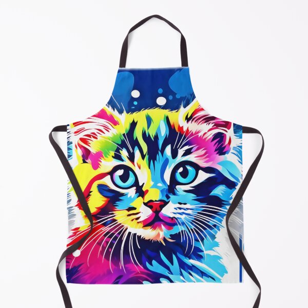 Item preview, Vibrant Neon Kitty Art designed and sold by Health And Fitness Posts e-Store.