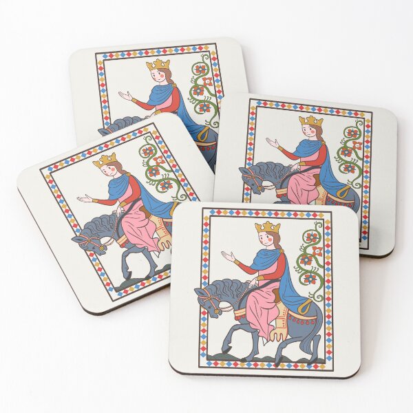 Item preview, Cute Medieval Queen with a Horse Illustration Design designed and sold by MariOyama.