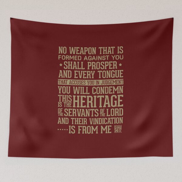 Item preview, Isaiah 54 17 No Weapon Formed Shall Prosper designed and sold by teenugs.