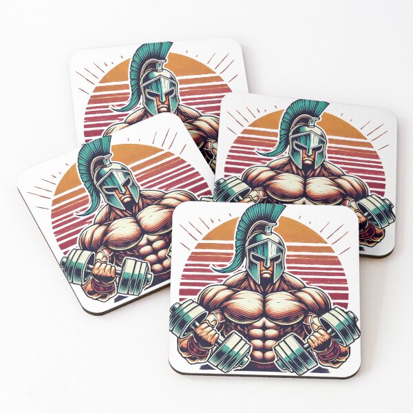 Item preview, Powerful Spartan warrior lifting weights designed and sold by JonelleTshirts.