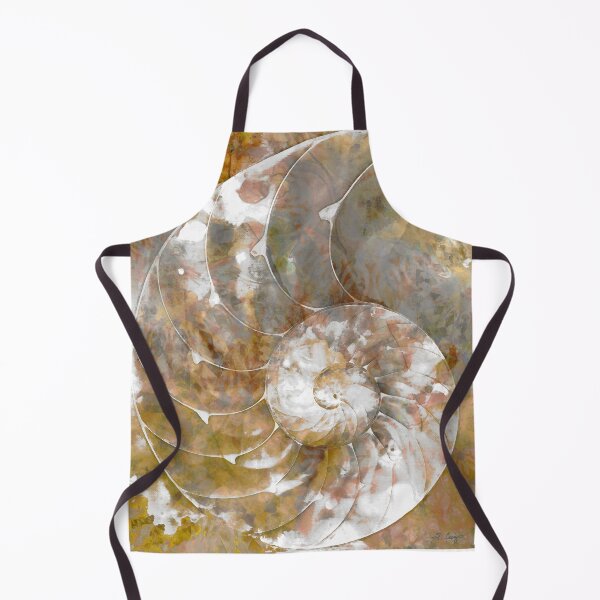 Item preview, Soft Warm Mocha Nautilus Shell Art designed and sold by Sharon Cummings Art.