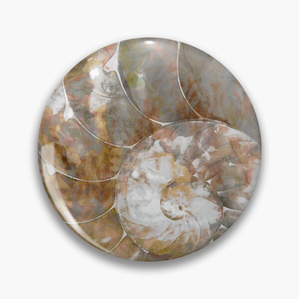 Item preview, Soft Warm Mocha Nautilus Shell Art designed and sold by Sharon Cummings Art.