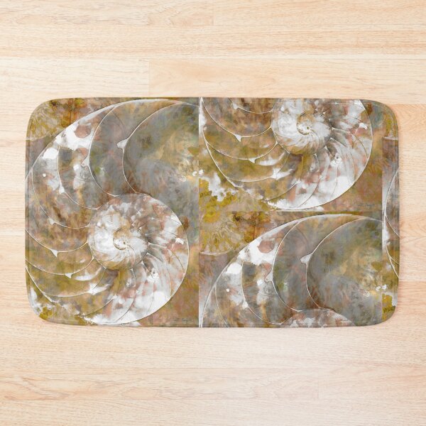 Item preview, Soft Warm Mocha Nautilus Shell Art designed and sold by Sharon Cummings Art.