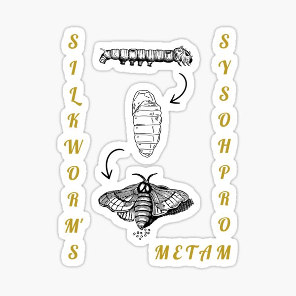 Item preview, Silkworm transformation, metamorphosys designed and sold by SimpleUla.