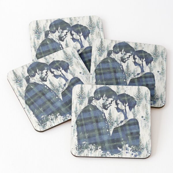 Item preview, Outlander Silhouette - Sassenach and Rebel with Trees and Plaid designed and sold by dealchica.