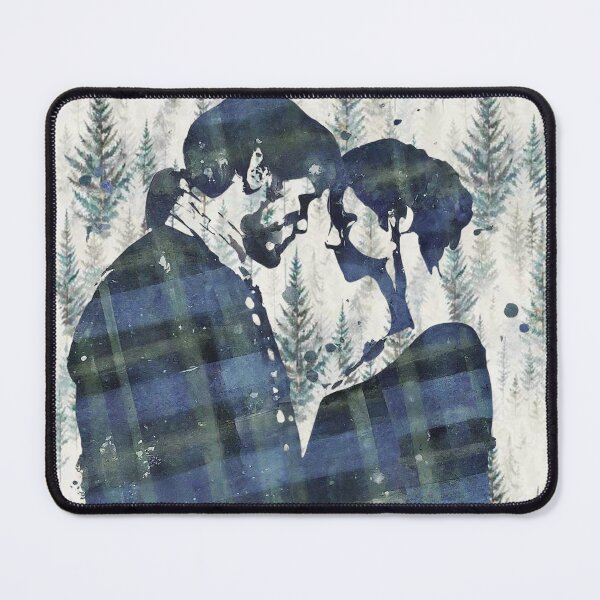 Item preview, Outlander Silhouette - Sassenach and Rebel with Trees and Plaid designed and sold by dealchica.