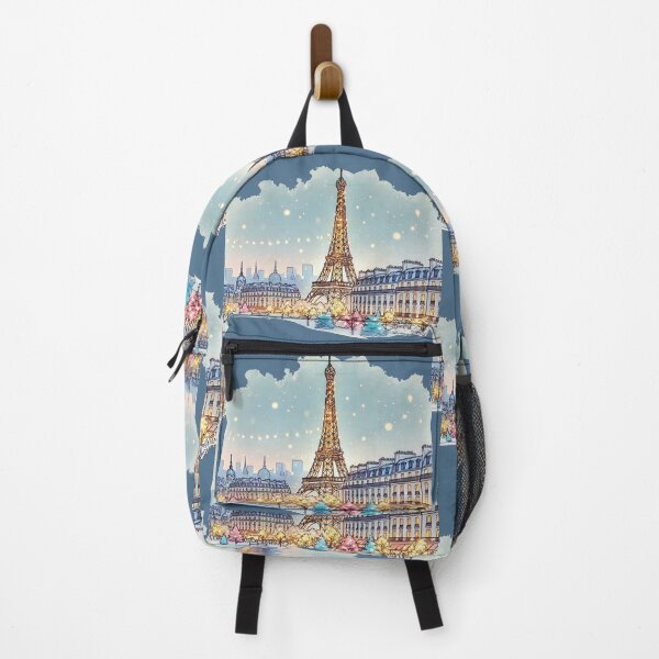 Item preview, Paris Christmas Lights - 3D Sketch at Dawn , designed and sold by PaintMeWorld.