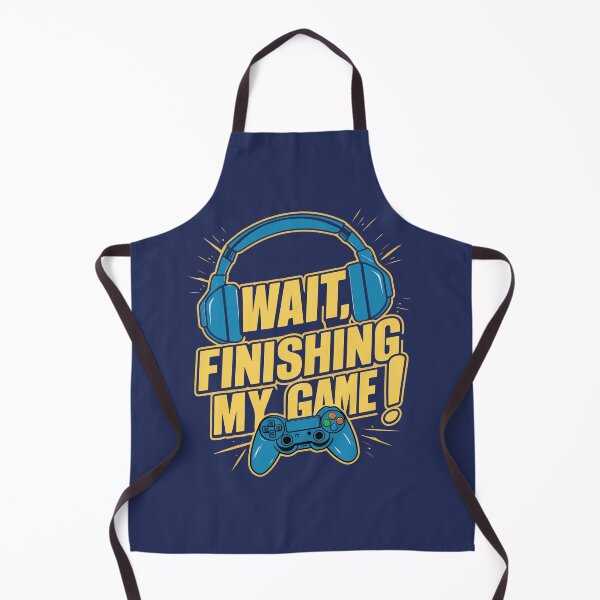Item preview, Wait, Finishing My Game - Funny Gamers Design for Men & Boys designed and sold by Khoulaly ⭐⭐⭐⭐⭐.