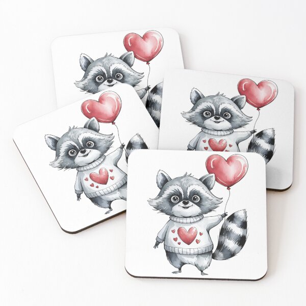Item preview, mapache de san valentín designed and sold by jkrphoto.