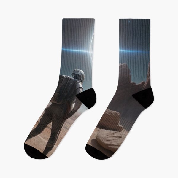 Item preview, Time Traveler Exploring Desert Planet designed and sold by highplacidity.
