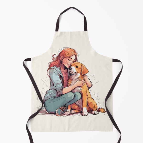 Item preview, Girl Cuddling Puppy designed and sold by Amir Faysal.