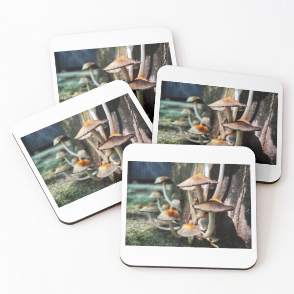 Item preview, Mushrooms on a stump designed and sold by Dirtpathdesigns.