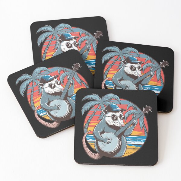 Item preview, Funny Opossum Playing Banjo designed and sold by GRABAPSHOP.