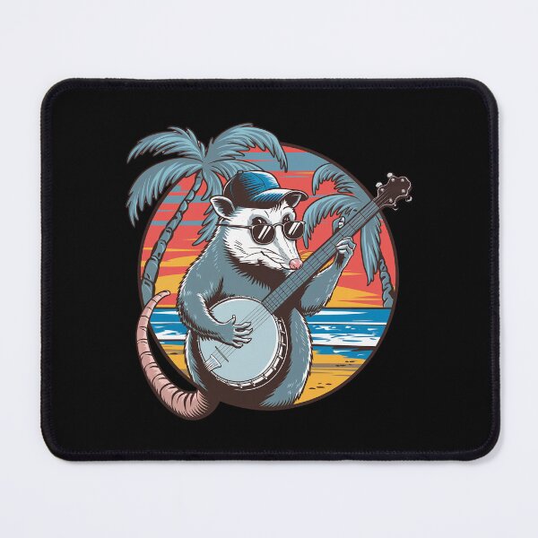 Item preview, Funny Opossum Playing Banjo designed and sold by GRABAPSHOP.