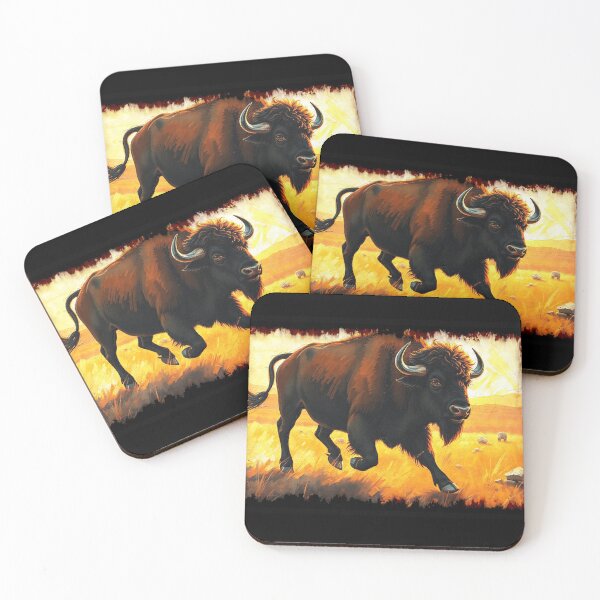 Item preview, Plains Buffalo - Running American Buffalo Artwork designed and sold by NaturePrints.