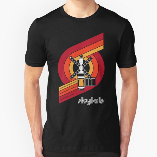 SKYLAB - Large Print Slim Fit T-Shirt