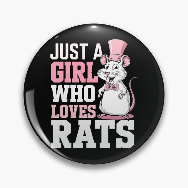 Item preview, Just a Girl Who Loves Rats - Cute Cartoon Rat Lover Design designed and sold by love3617.