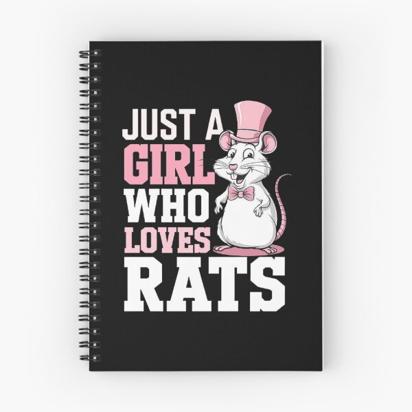 Item preview, Just a Girl Who Loves Rats - Cute Cartoon Rat Lover Design designed and sold by love3617.