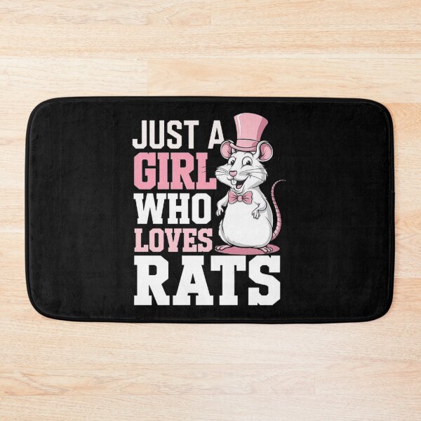 Item preview, Just a Girl Who Loves Rats - Cute Cartoon Rat Lover Design designed and sold by love3617.