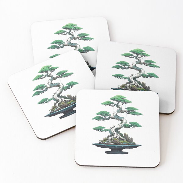 Item preview, Serene Bonsai Tree Art - Tranquil Japanese Garden Landscape - Minimalist Nature Artwork designed and sold by kanjxtan.