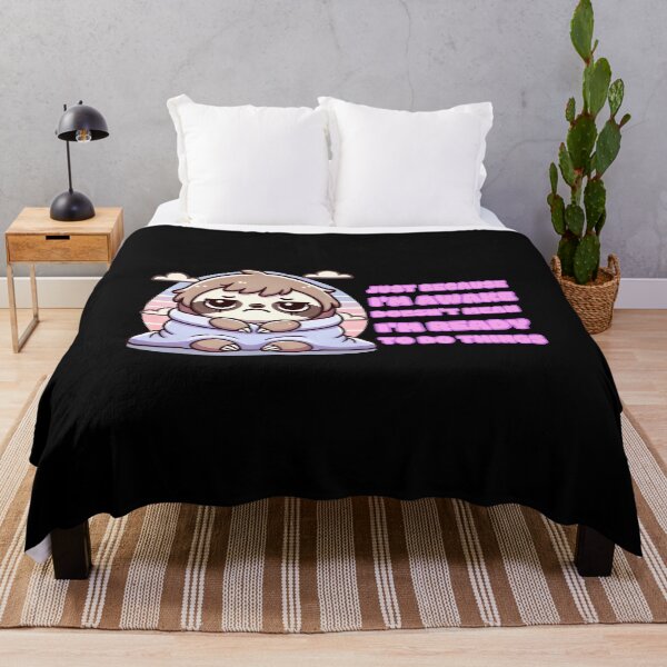 Item preview, Just Because I'm Awake Funny Lazy Baby Sloth  designed and sold by ladyindigital.