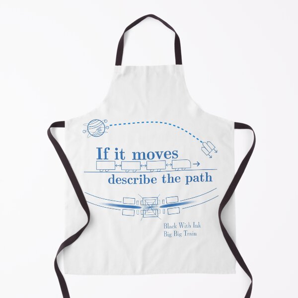 Item preview, Black With Ink - Big Big Train - Describe The Path (Blue Text) designed and sold by DescribeThePath.