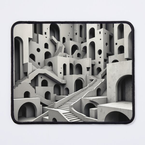Item preview, Escher-Inspired Geometric Illusion designed and sold by ArtVibesX.