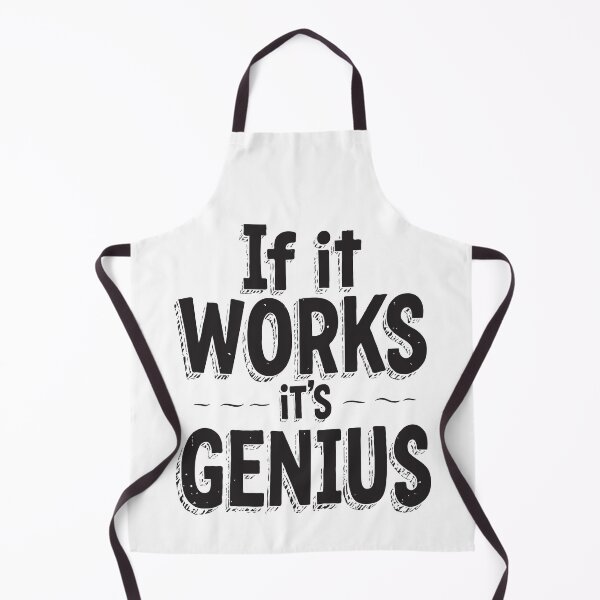 Item preview, Funny Tech Typography Design for Programmers and EngineersIf It Works, It's Genius designed and sold by twisted-dot.