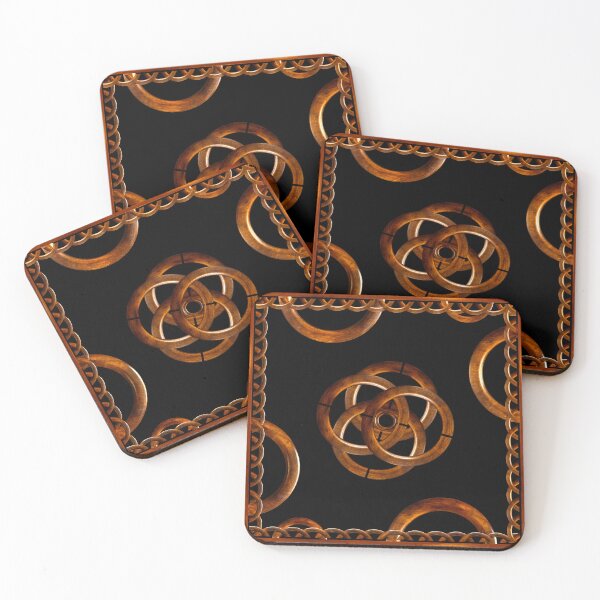 Artikelvorschau, Elegante geometrische Harmonie aus Holz entworfen und verkauft von DFLC Prints.