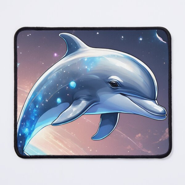 Item preview, Cosmic Flying Dolphin in the Stars designed and sold by CreatureZDesign.